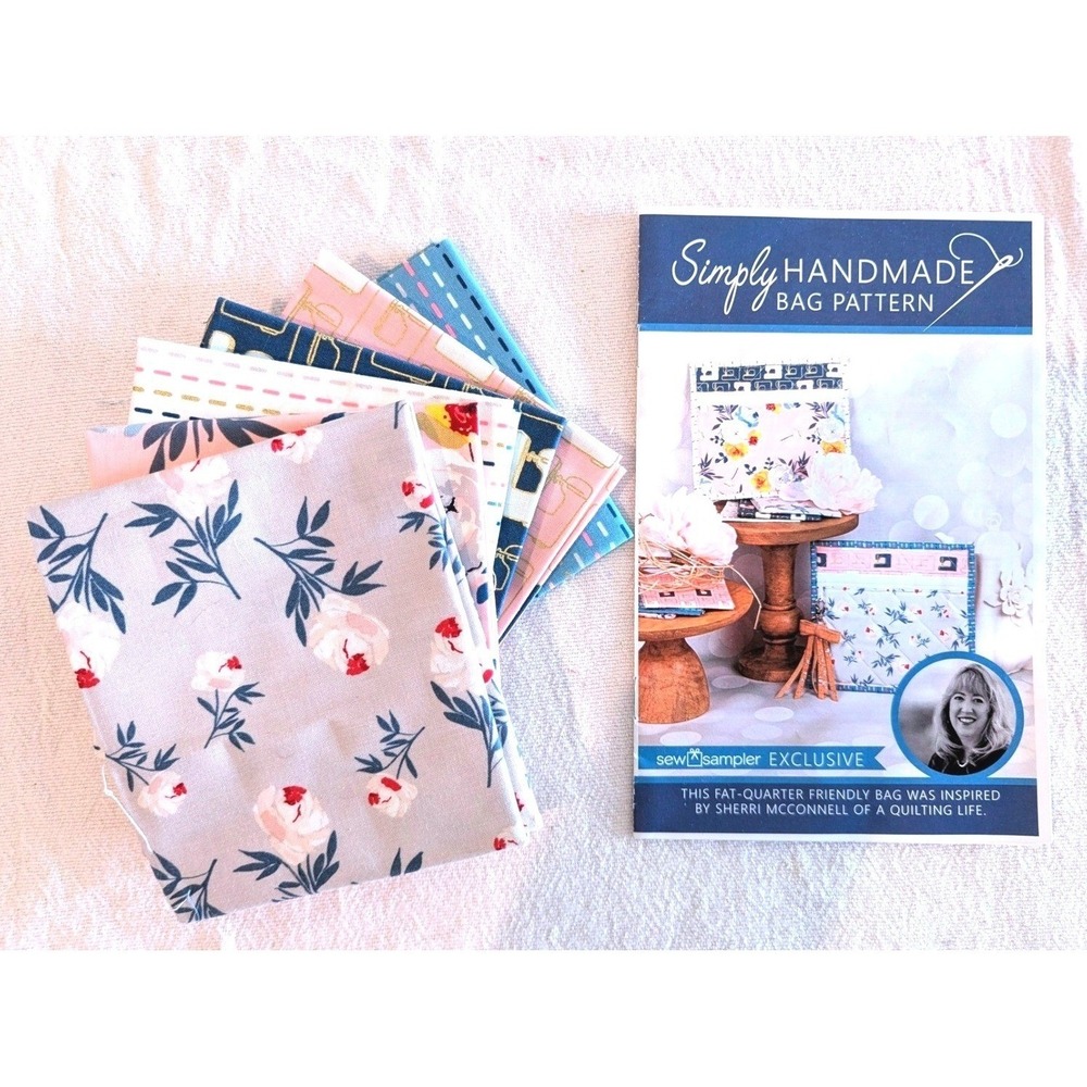 Sew Sampler Petite Blooms Fat Quarter Bundle + Bag Pattern Sherri McConnell